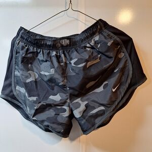 Nike Women's Gray Camo Athletic Shorts